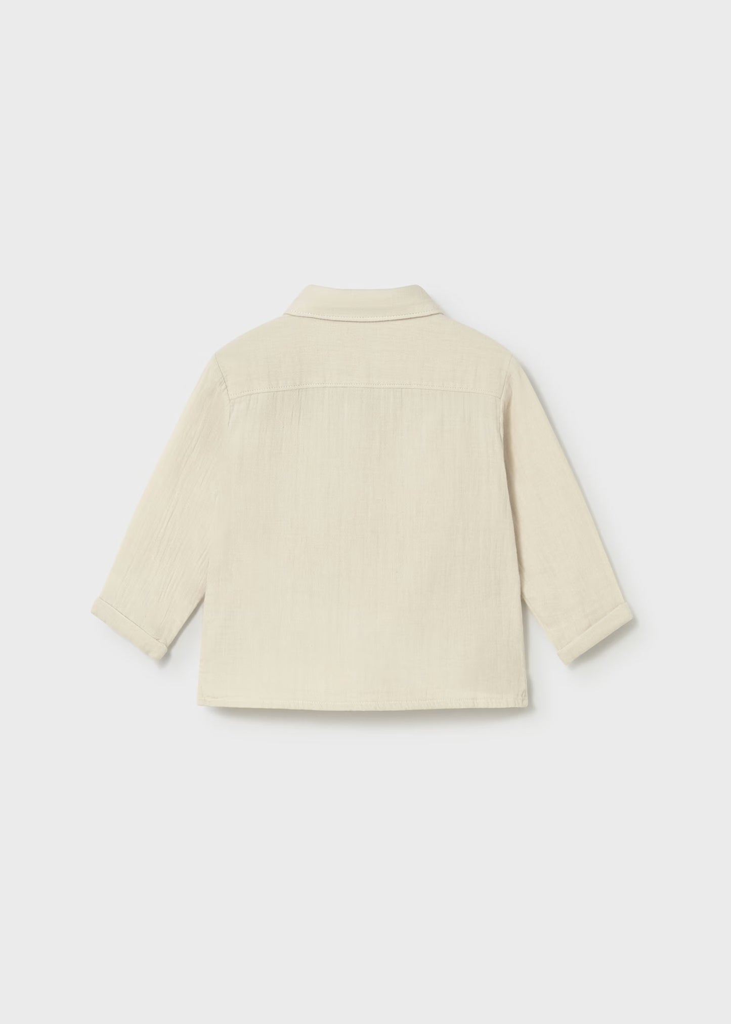 Camisa de manga larga bambula bebé