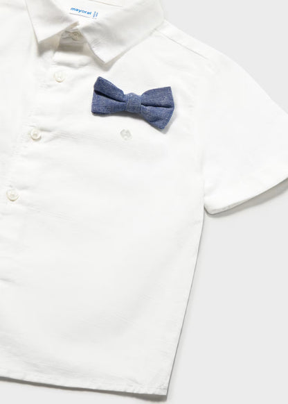 Conjunto bermuda y camisa con corbatin bebé