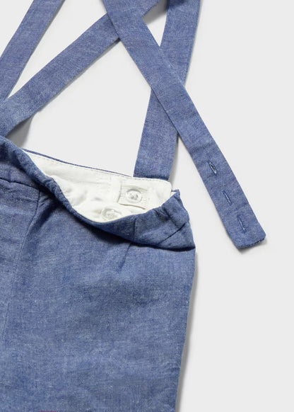 Conjunto bermuda y camisa con corbatin bebé