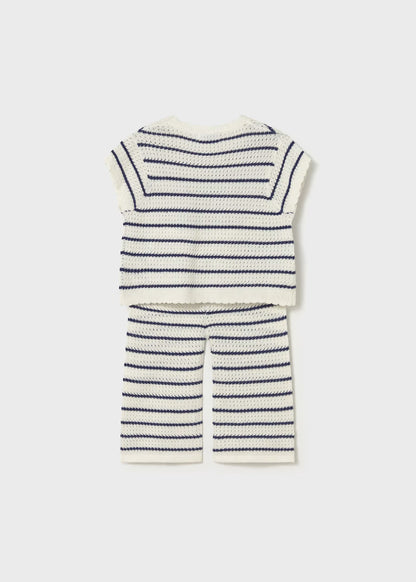 Conjunto pantalón y playera corazones bebé