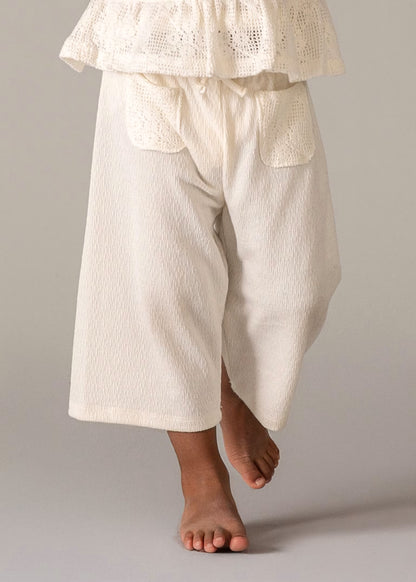 Conjunto pantalón y top crochet bebé