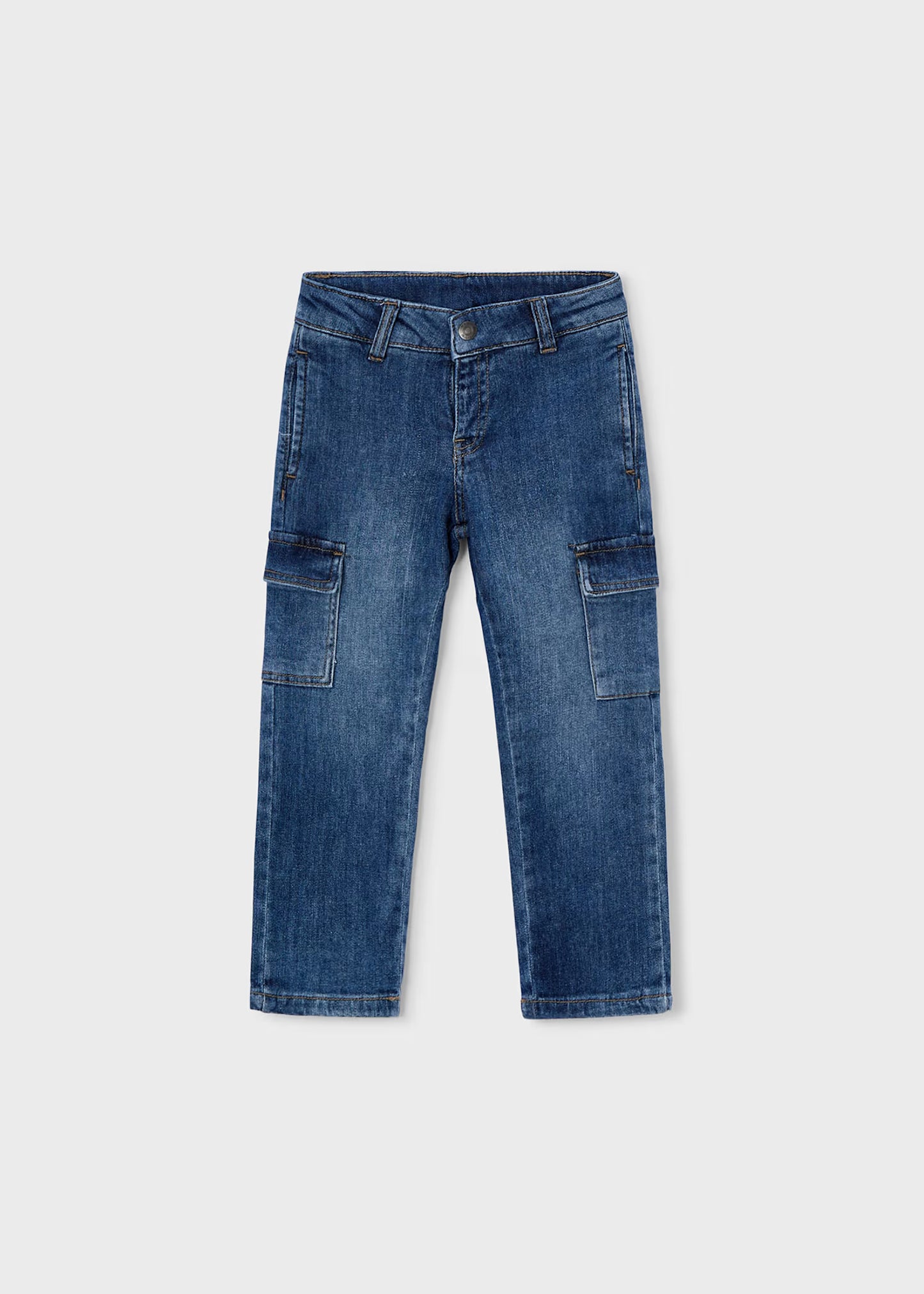 Pantalón de mezclilla cargo niño