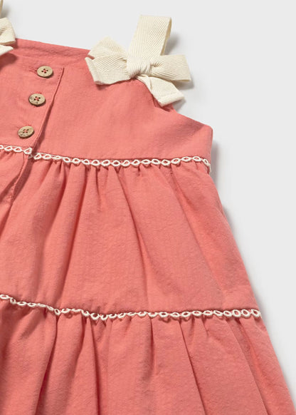 vestido de rizo con moños