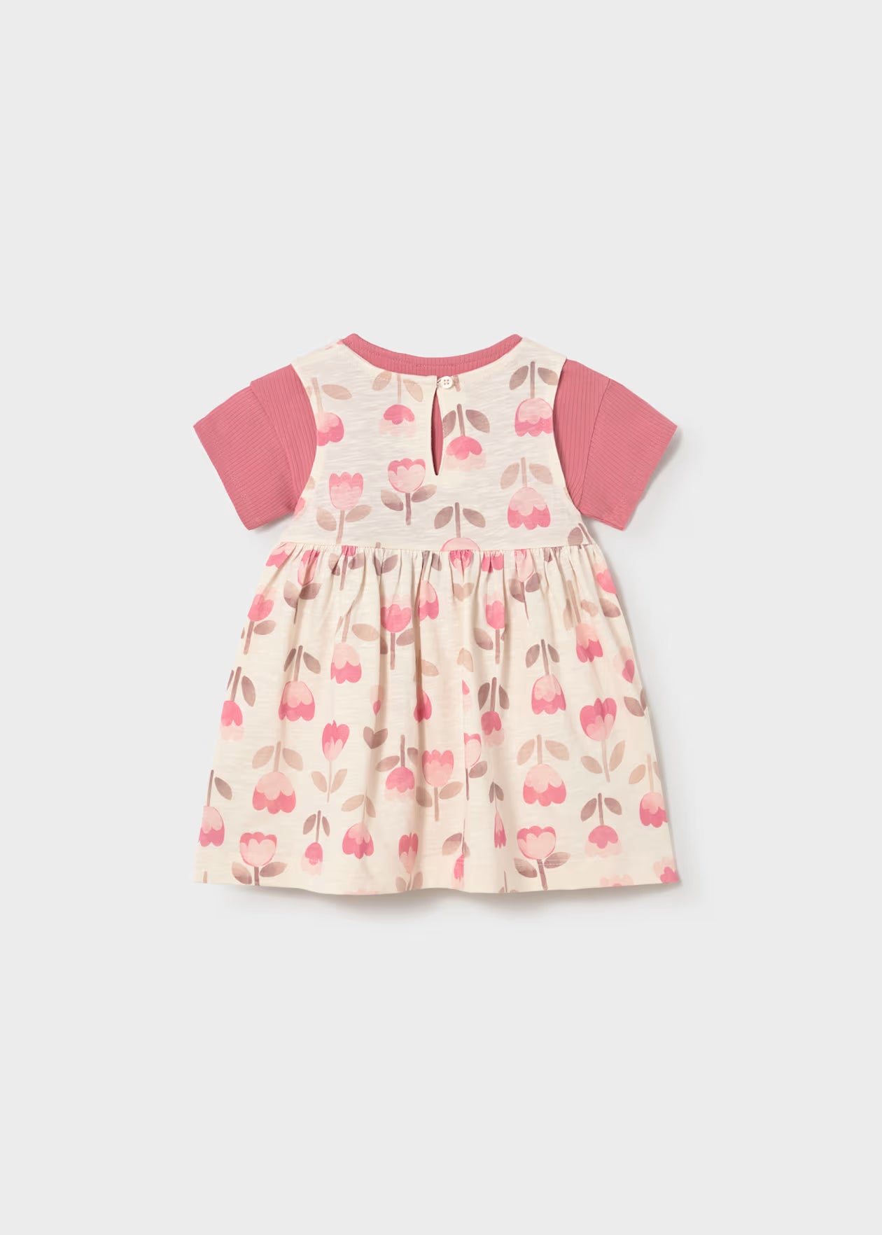 Vestido estampado con chamarra bebé