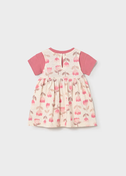 Vestido estampado con chamarra bebé
